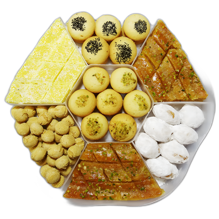 شیرینی مخلوط طرح گل یزد جام شیرین
