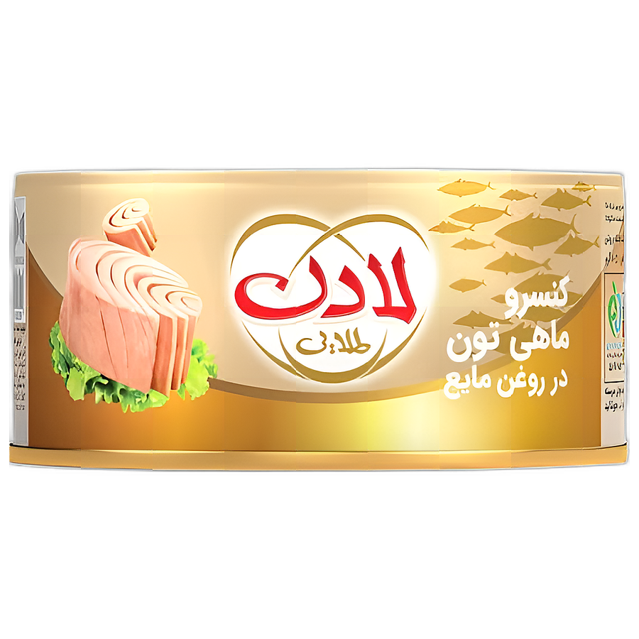 کنسرو ماهی تن در روغن مایع 180 گرم لادن طلایی