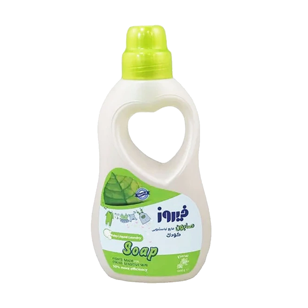 مایع لباسشویی کودک فیروز Firooz مدل Baby با رایحه گل سبز 1 لیتر