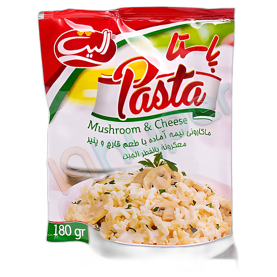 پاستا ماکارونی نیمه آماده با طعم قارچ و پنیر الیت 180 گرم