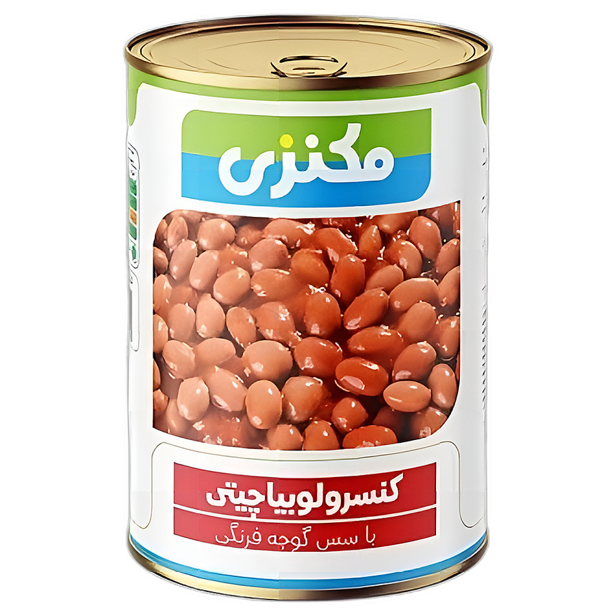 کنسرو لوبیا با سس گوجه فرنگی 380 گرم مکنزی