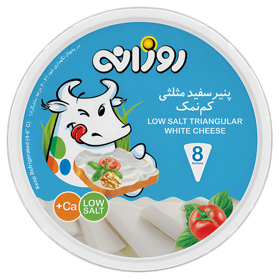 روزانه پنیر سفید مثلثی 8عددی 120 گرم