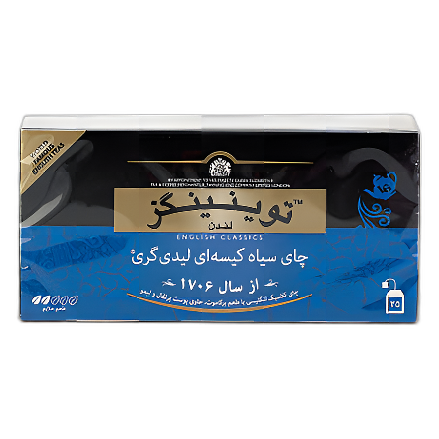 چای سیاه کیسه ای لیدی گری 25 عددی توینینگز