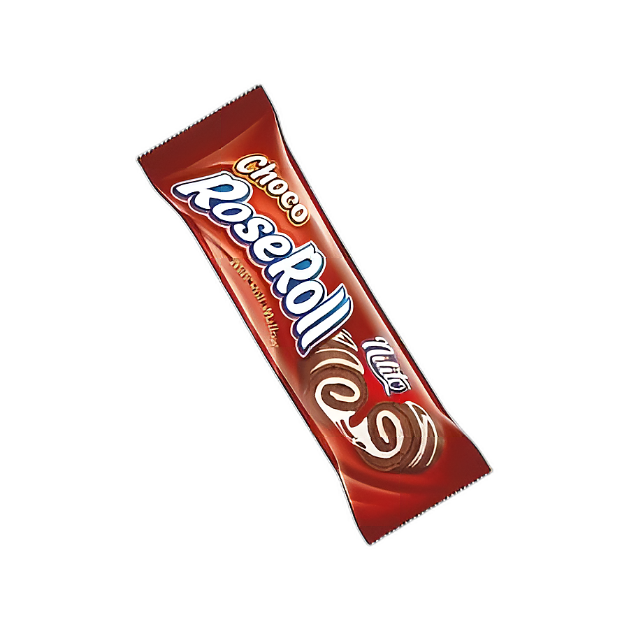 کیک رولی شکلاتی با کرم مارشمالو 60 گرم رز رول