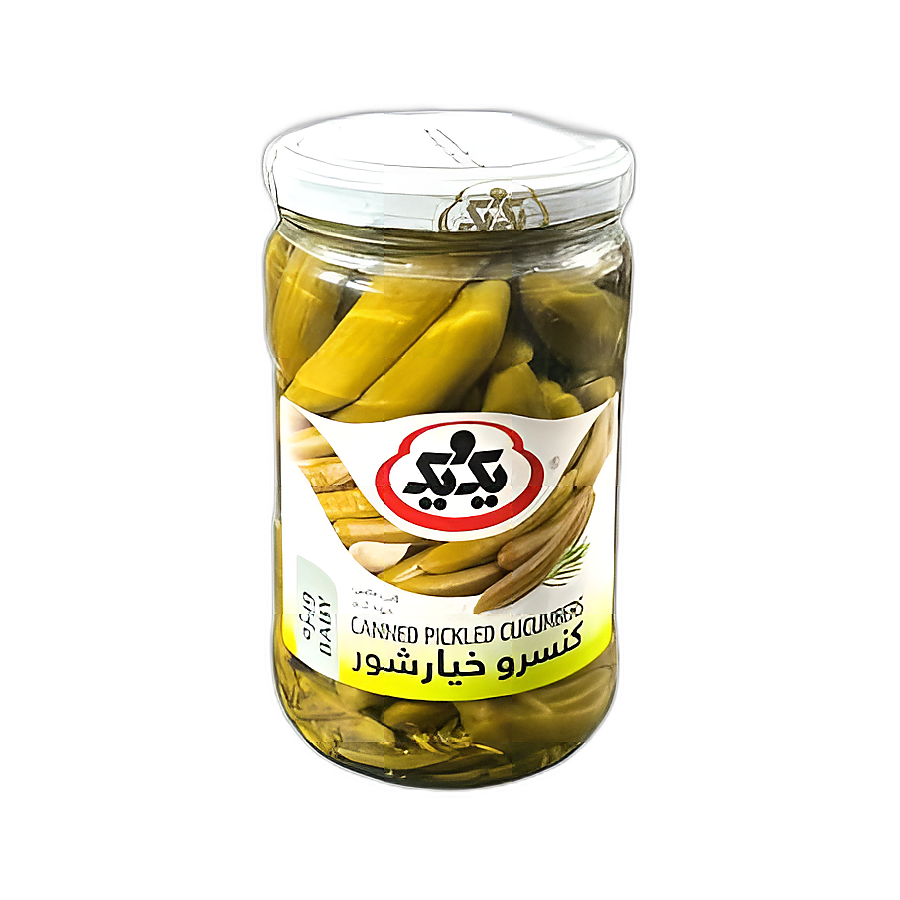 خیار شور درجه یک ممتاز معمولی 650گرم یک و یک