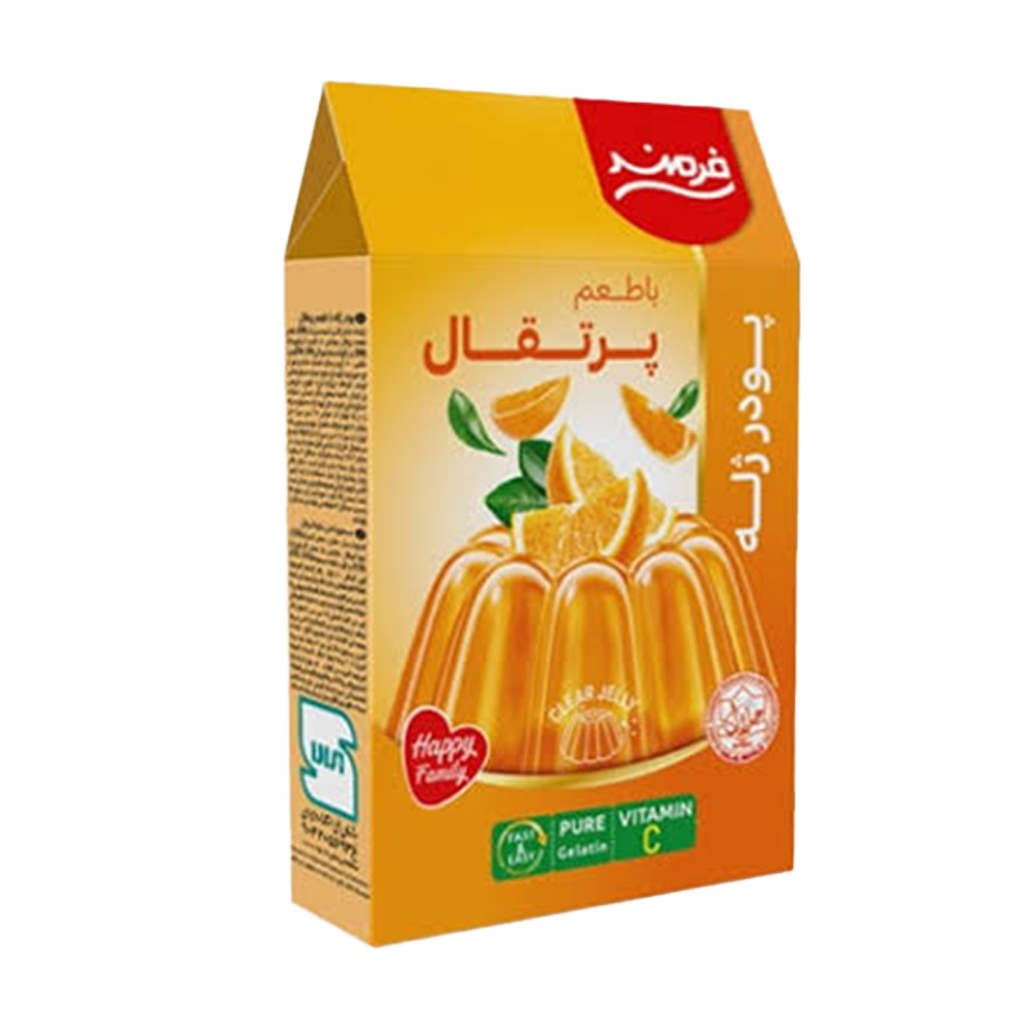 پودر ژله با طعم پرتقال فرمند 100 گرم