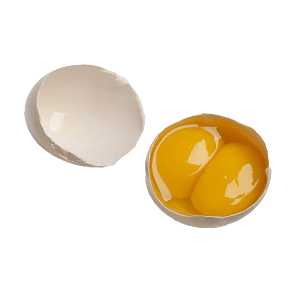 تخم مرغ محلی دو زرده عددی