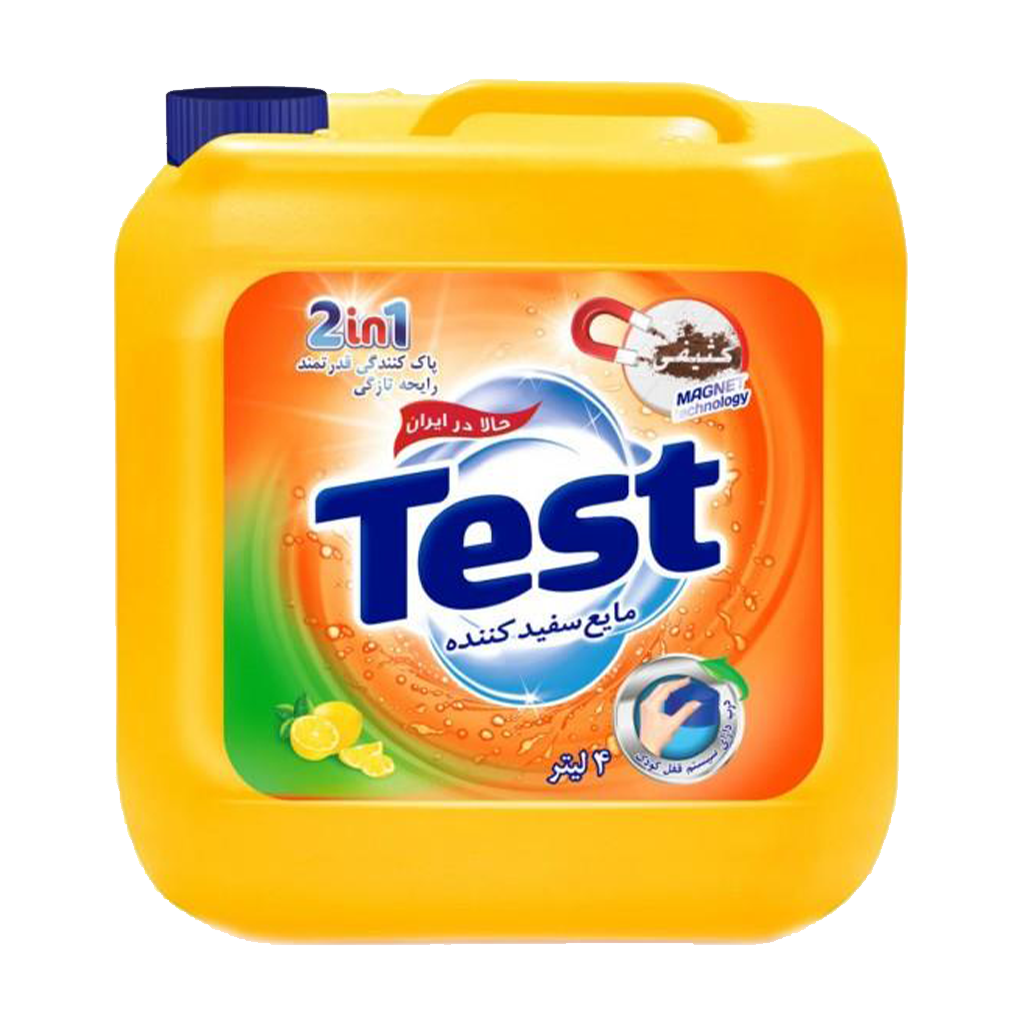 تست مایع سفید کننده 4کیلو