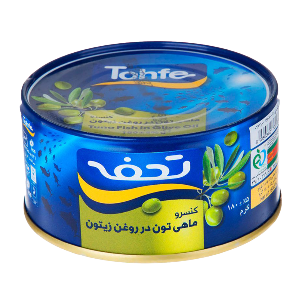 تحفه ماهی تون در روغن زیتون 180 گرمی